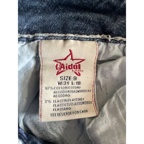 L.A. Idol USA Child's Embellished Bootcut Denim Jeans Size 9 W31 L18 Cotton Blen - Picture 5 of 6